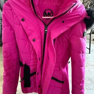 Michael Kors Kids Fuchsia Puffer Coat-women’s extra small